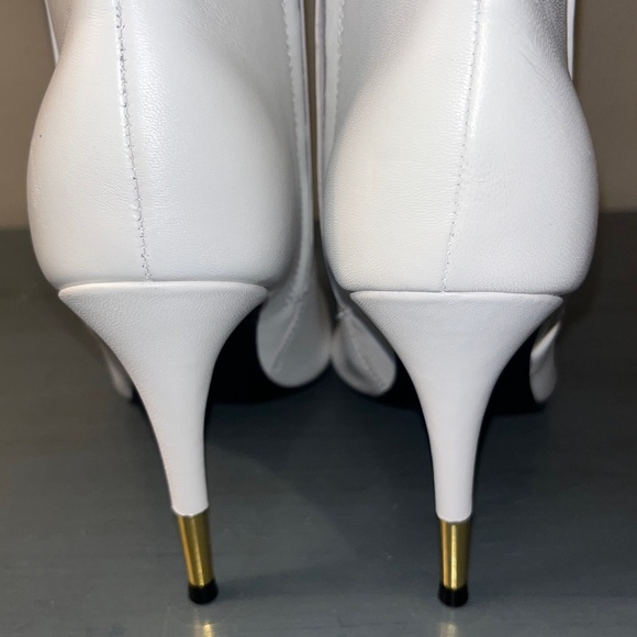 Nine West Women's Bolana Dress Booties White Stiletto Ankle Boots sz 7M NIB - Picture 9 of 13
